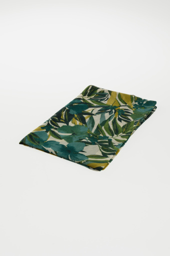 Stylowa apaszka w zielone liście