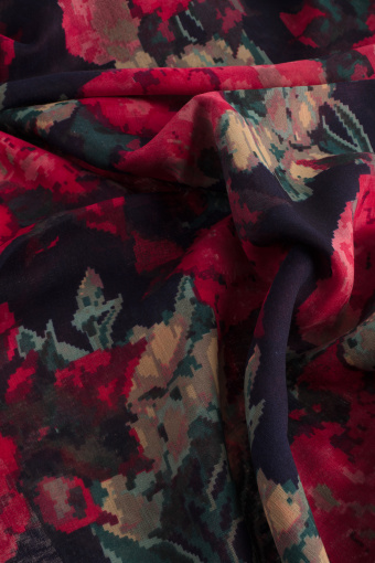 Apaszka w stylowy kwiatowy nadruk