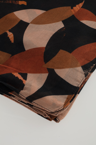 Brązowo-czarna apaszka