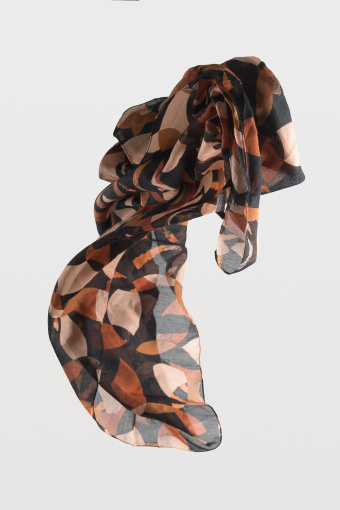 Brązowo-czarna apaszka