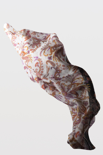 Apaszka z efektownym nadrukiem paisley