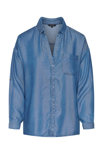 Koszula lyocell, zapinana na guziki