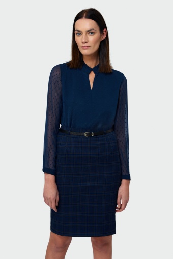 Bluzka z tkaniny plumeti