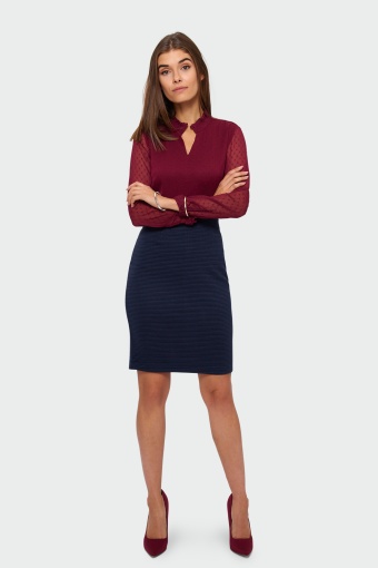 Bluzka z tkaniny plumeti