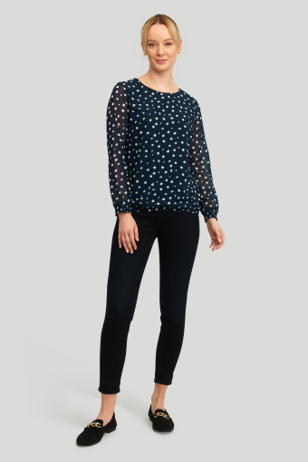 Elegancka bluzka z nadrukiem