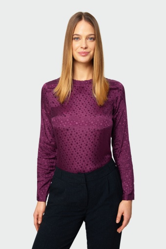 Wiskozowa bluzka ze stójką