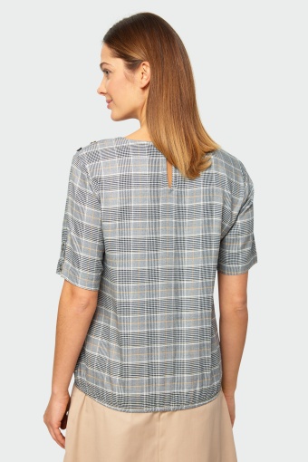 Wiskozowa bluzka w kratę
