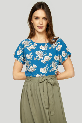 Wiskozowa bluzka z nadrukiem