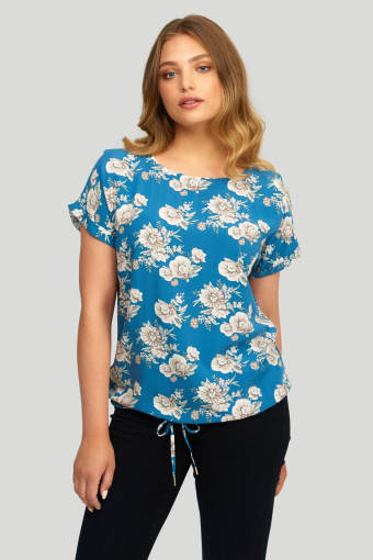 Wiskozowa bluzka z nadrukiem