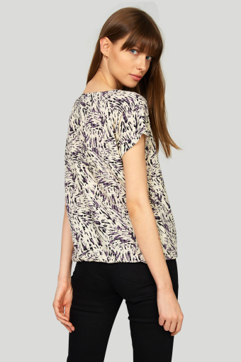 Wiskozowa bluzka z nadrukiem