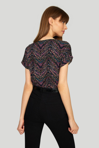 Wiskozowa bluzka z nadrukiem