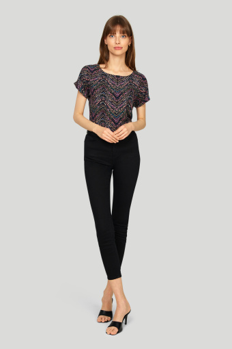 Wiskozowa bluzka z nadrukiem