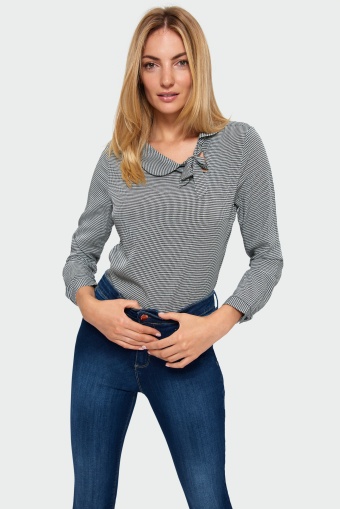 Bluzka z nadrukiem w pepitkę