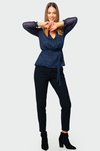 Bluzka z kopertowym dekoltem