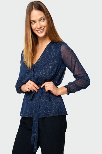 Bluzka z kopertowym dekoltem