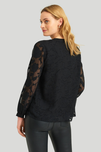 Klasyczna, elegancka bluzka, czarna