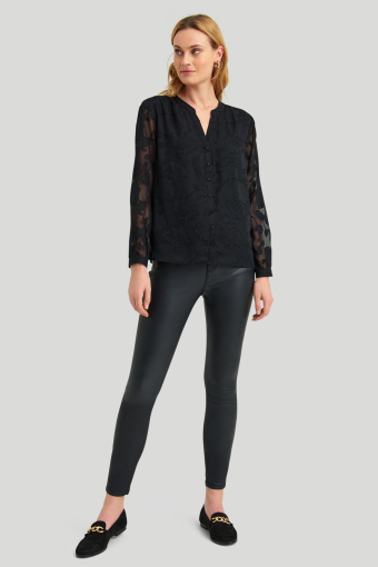 Klasyczna, elegancka bluzka, czarna
