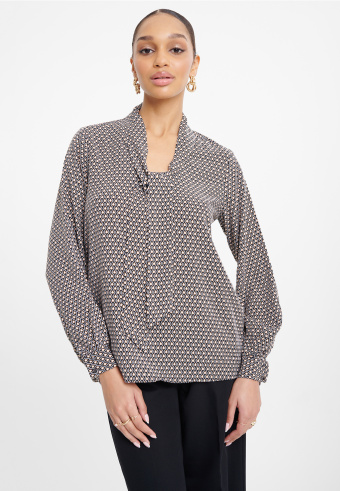 Wiskozowa bluzka z nadrukiem