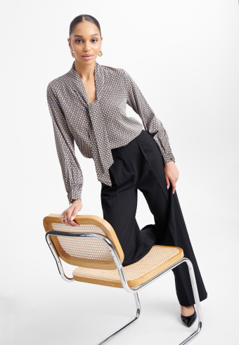 Wiskozowa bluzka z nadrukiem