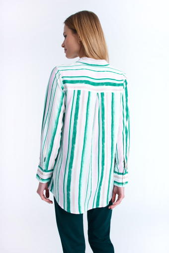 Koszula z wiskozy w pastelowe paski