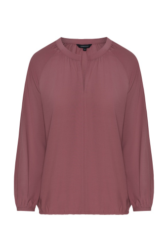 Luźna bluzka z wiskozy, jasnoróżowa