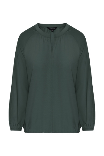 Ciemnozielona bluzka z wiskozy