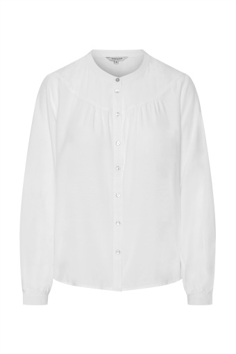 Elegancka, biała bluzka z długim rękawem Elegancka, biała bluzka z długim rękawem