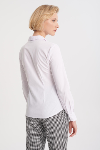 Taliowana koszula w kolorze złamanej bieli