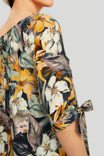 Wiskozowa bluzka z nadrukiem