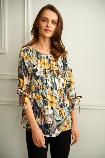 Wiskozowa bluzka z nadrukiem