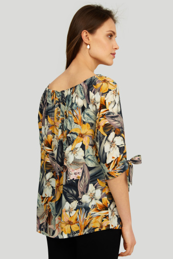 Wiskozowa bluzka z nadrukiem