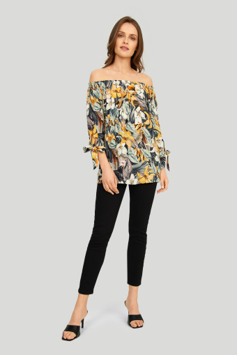 Wiskozowa bluzka z nadrukiem