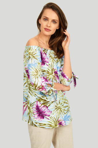 Wiskozowa bluzka z nadrukiem