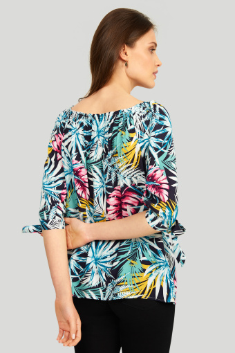 wiskozowa bluzka z nadrukiem