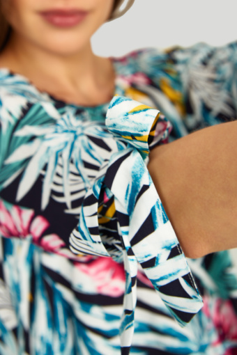 wiskozowa bluzka z nadrukiem