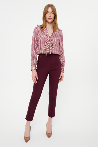 Stylowa printowana bluzka z wiskozy Stylowa printowana bluzka z wiskozy