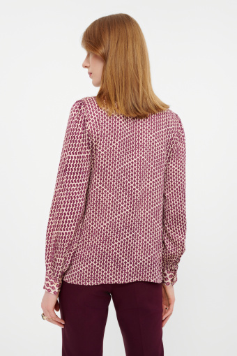 Stylowa printowana bluzka z wiskozy Stylowa printowana bluzka z wiskozy