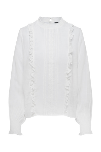 Biała bluzka z koronkami Biała bluzka z koronkami