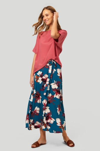 Wiskozowa bluzka o luźnym fasonie