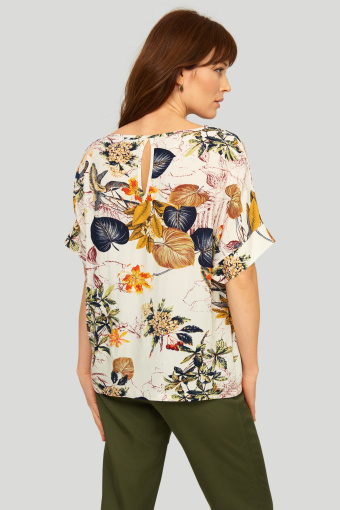 Wiskozowa bluzka o luźnym fasonie Wiskozowa bluzka o luźnym fasonie