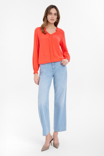 Elegancka czerwona bluzka  Elegancka czerwona bluzka