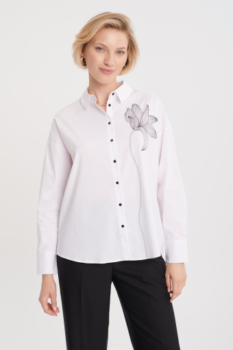 Koszula oversize z przedłużonym tyłem