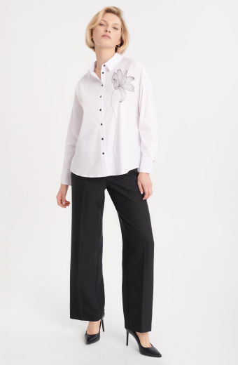 Koszula oversize z przedłużonym tyłem