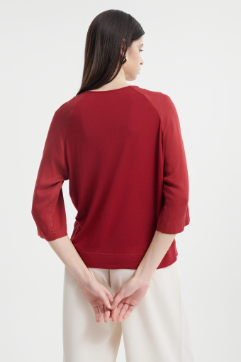 Gładka wiskozowa bluzka 