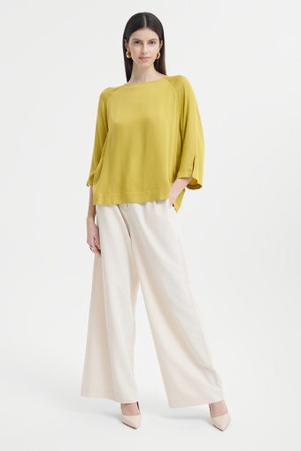 Elegancka bluzka w kolorze limonkowym 