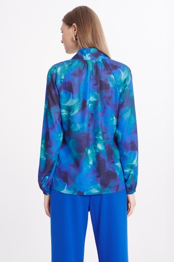 Szyfonowa bluzka z nadrukiem