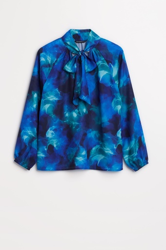 Szyfonowa bluzka z nadrukiem