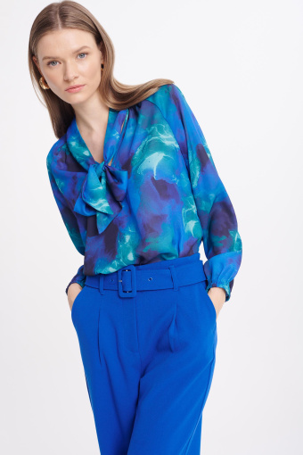 Szyfonowa bluzka z nadrukiem