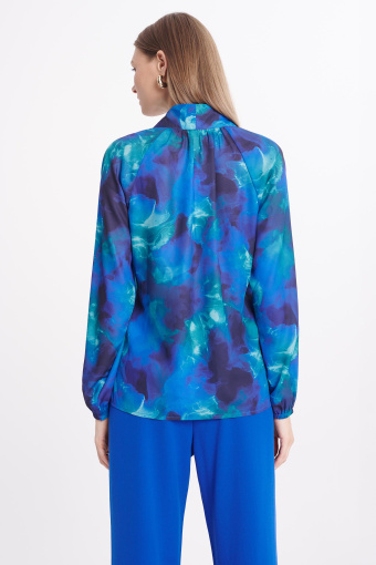 Szyfonowa bluzka z nadrukiem