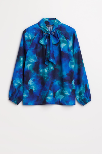 Szyfonowa bluzka z nadrukiem
